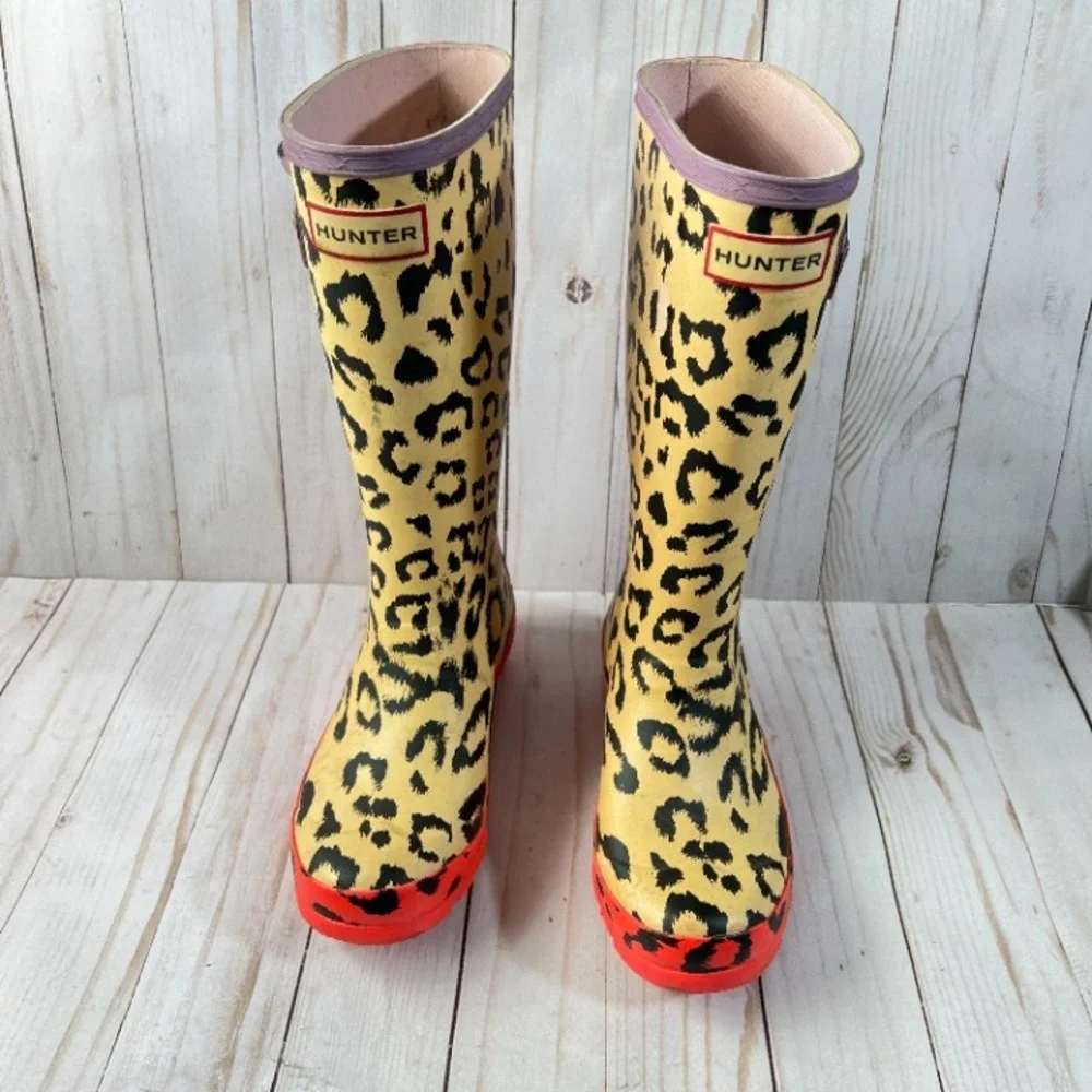 Hunter‎ Original Kids Hybrid Print Rain Boots Size 2/3